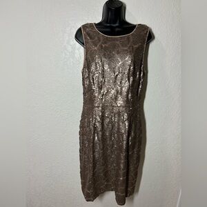 ANTONIO MELANI Sequin Mini Dress - Brown